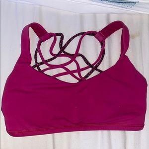 Pink lululemon bra